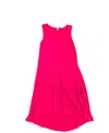 Heartstrings By Kleen Women's Beautiful Soft A-line Dress In Fiery In Pink