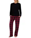 Heat Holders 2-piece Women's Felicity Pajama Top And Pants Set In Multi