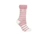 Heat Holders Avery Stipe Crew Socks In Dusty Pink
