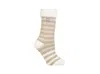 Heat Holders Avery Stipe Crew Socks In Oatmeal