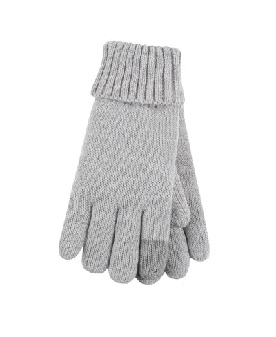 Heat Holders Cathy Touch Screen Gloves In Cloud Grey