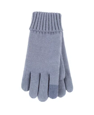 Heat Holders Cathy Touch Screen Gloves In Dusty Blue