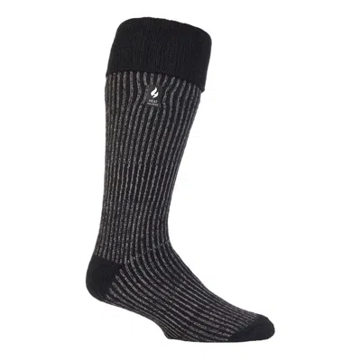 Heat Holders Chris Ribbed Knee High Hunting Socks In Black