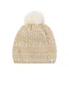 Heat Holders Corsica Basket Weave Pom-pom Hat In Beige