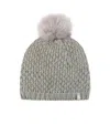 Heat Holders Corsica Basket Weave Pom-pom Hat In Gray