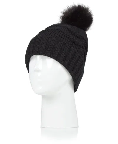 Heat Holders Courtney Rolled Up Hat In Black