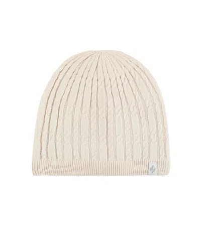Heat Holders Lite Anna Cable Knit Hat In Buttercream