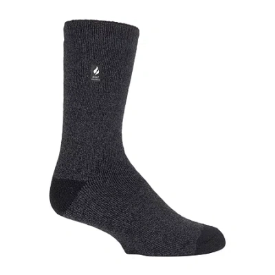 Heat Holders Lite Fieldfare 1 Pair Crew Socks Mens In Black