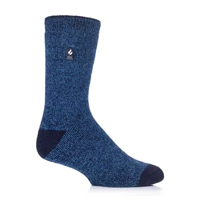 Heat Holders Lite Fieldfare Mens 1 Pair Crew Socks In Blue