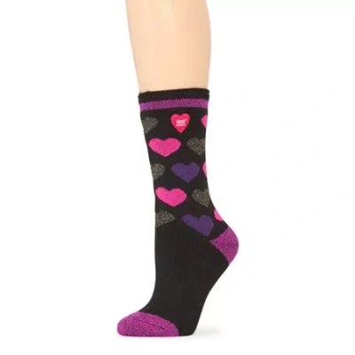 Heat Holders Lite Jennifer Womens 1 Pair Crew Socks In Black