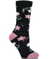 Heat Holders Lite Lanuza Floral Crew Socks In Multi