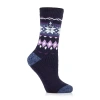 Heat Holders Lite Melissa Womens 1 Pair Crew Socks In Blue