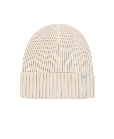 Heat Holders Lite Olivia Rib Knit Roll Up Hat In Buttercream