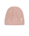 Heat Holders Lite Olivia Rib Knit Roll Up Hat In Dusty Pink