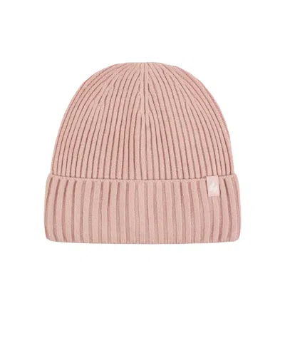 Heat Holders Lite Olivia Rib Knit Roll Up Hat In Dusty Pink