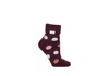 Heat Holders Lite Serena Dots Sleep Socks In Wine