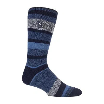 Heat Holders Lite Starling Mens 1 Pair Crew Socks In Blue