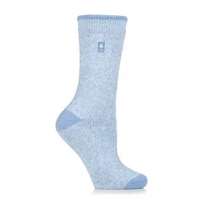 Heat Holders Lite Viola Womens 1 Pair Crew Socks In Blue