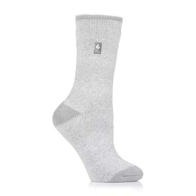 Heat Holders Lite Viola Womens 1 Pair Crew Socks In Gray