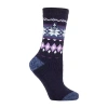 Heat Holders Lite Melissa Womens 1 Pair Crew Socks In Blue