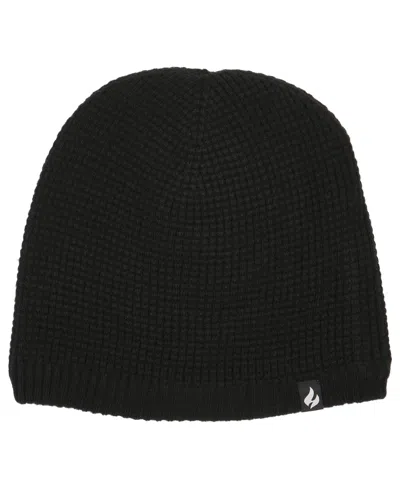 Heat Holders Men's Derek Waffle-knit Heatweaver Beanie In Black