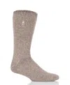Heat Holders Men's Dunnock Twist Crew Sock In Clay,black