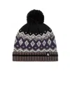 Heat Holders Men's Dylan Patterned Hat With Pom In Gray,navy