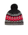Heat Holders Men's Dylan Patterned Hat With Pom In Gray,red