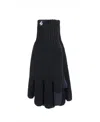Heat Holders Men's Flat Knit Glove In Black