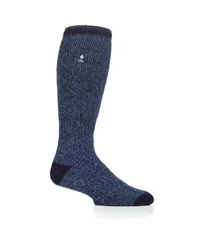 Heat Holders Men's Original Long Twist Thermal Socks In Denim