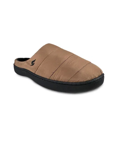 Heat Holders Men's Hayden Woven Scuff Slippers In Khaki