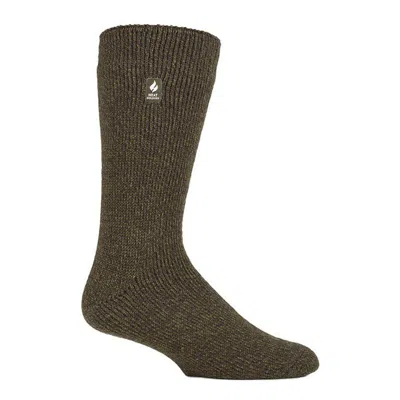 Heat Holders Men's  Dunnock Original Twist Crew Hunting Socks In Green