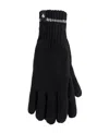 Heat Holders Men's Richard Flat Knit Gloves In Black