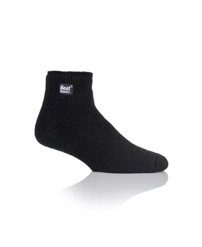Heat Holders Men's Solid Ankle Sock In Black