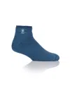Heat Holders Men's Solid Ankle Sock In Denim