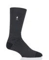 Heat Holders Men's Ultra Lite Robin Twist Crew Sock In Black