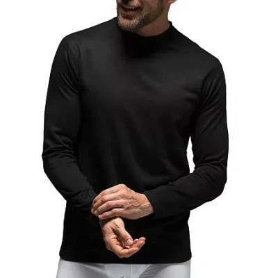 Heat Holders Mens Lite Karl Crew Neck Long Sleeve Thermal Shirt In Black