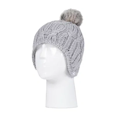Heat Holders Nikki Cosy Ears Womens Moisture Wicking Beanie In Gray
