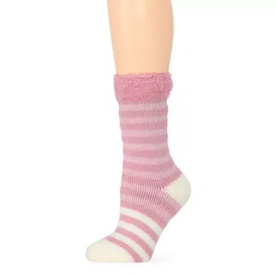 Heat Holders Original Avery Womens 1 Pair Crew Socks In Pink