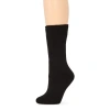 Heat Holders Original Camellia Womens 1 Pair Crew Socks In Black