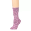 Heat Holders Original Wendy Womens 1 Pair Crew Socks In Pink