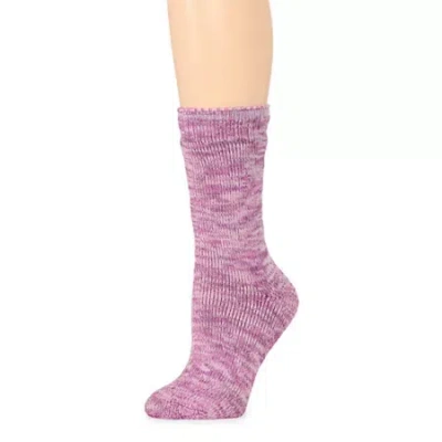 Heat Holders Original Wendy Womens 1 Pair Crew Socks In Pink