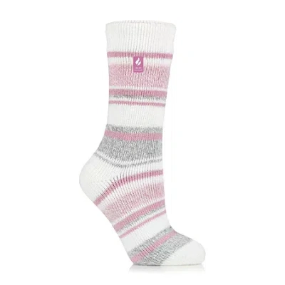 Heat Holders Original Yasmine Womens 1 Pair Crew Socks In Pink