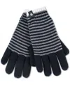 Heat Holders Oslo Striped Gloves In Black