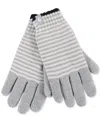 Heat Holders Oslo Striped Gloves In Gray