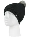 Heat Holders Paris Purl Stitch Pom-pom Hat In Black