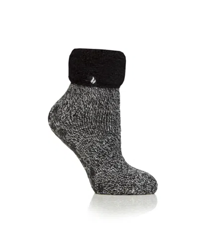 Heat Holders Rivington Twist Lounge Socks In Black