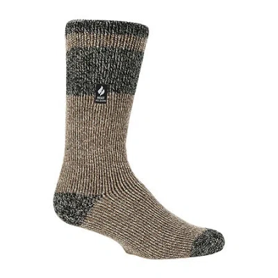 Heat Holders Rook 1 Pair Crew Socks Mens In Brown