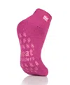 Heat Holders Twist Ankle Slipper Socks In Pink