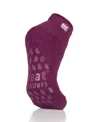 Heat Holders Twist Ankle Slipper Socks In Purple